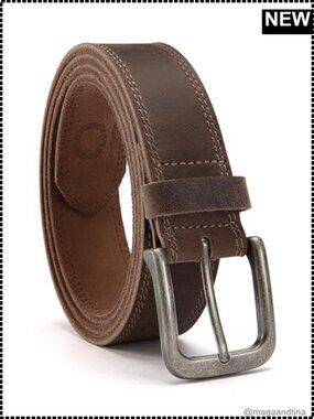 Full Grain Leather Men's Belt 35mm Casual Jeans Work